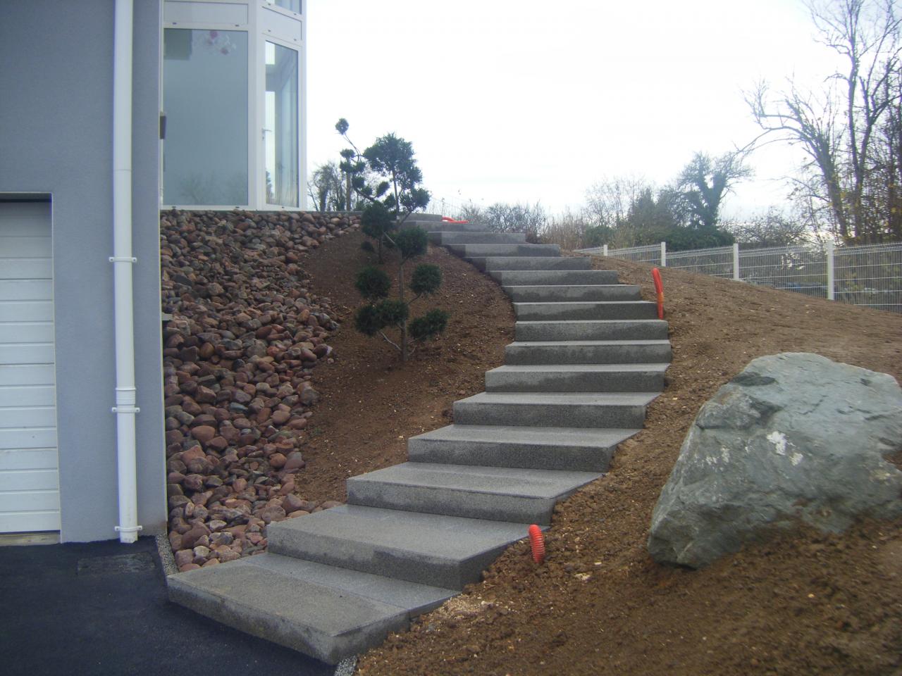 Création d'escalier en béton à Villars-le-Sec